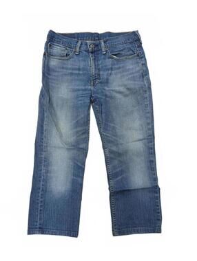 Levi's 414 Classic Straight Leg Mid-Rise Jeans  32/24  Med Wash